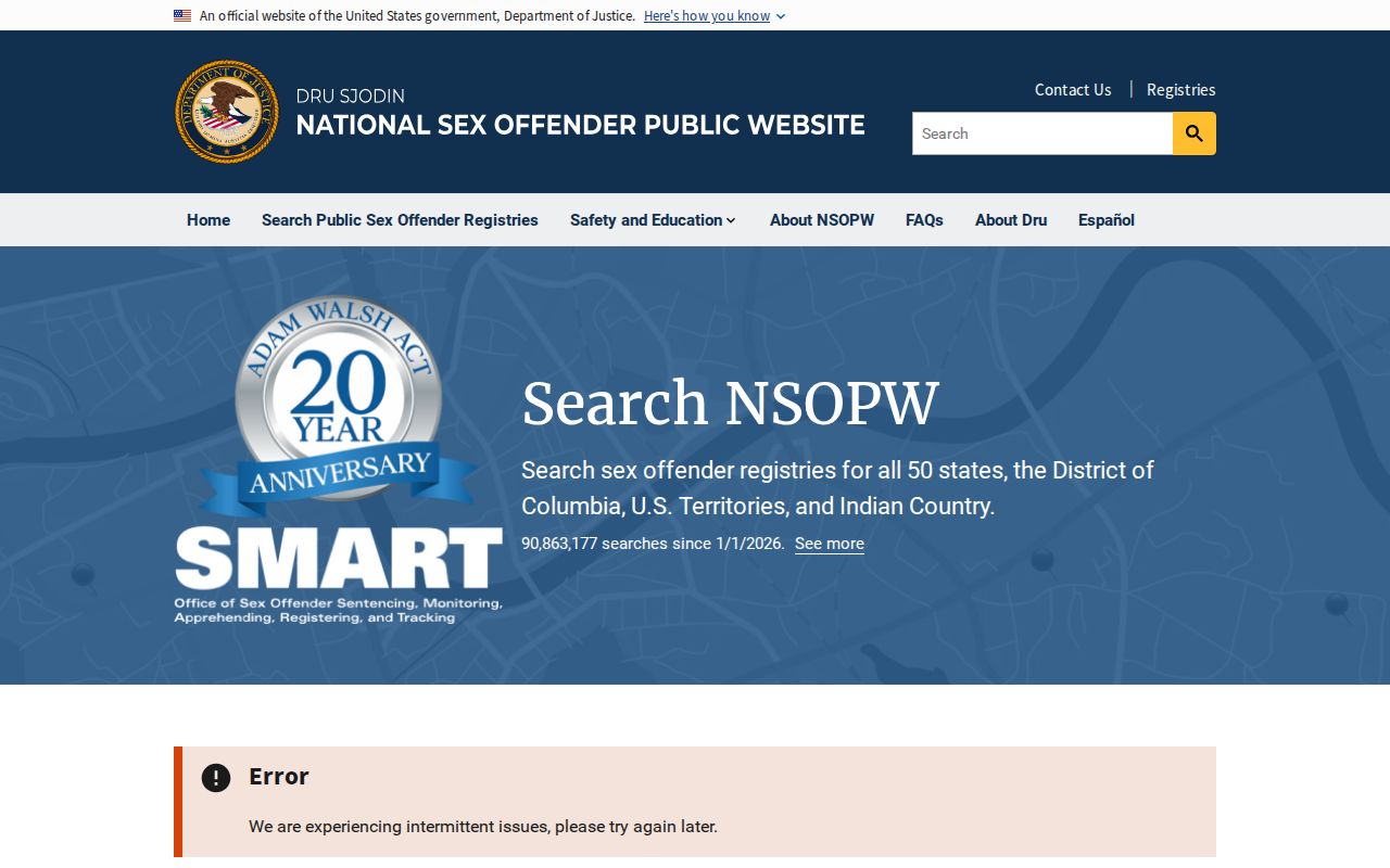 National search for Clinton County sex offender records across states